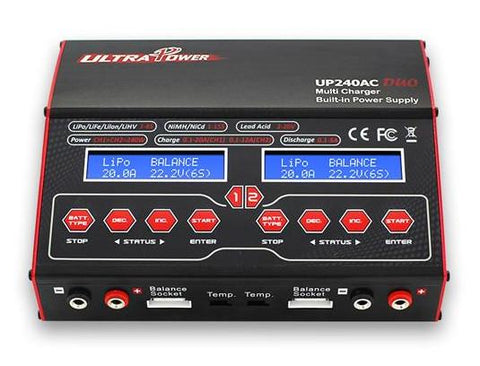 Ultra Power 240W Dual Port Multi Chem AC/DC Charger, UPTUP240ACDU0 - uptup240acduo_a3978f31-75b7-4965-92e6-a8fdf62152d5