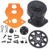 HPI Racing 1/12 Wheely King 90T Spur & 21T Pinion Gears, Motor Plate, & Gear Cover - wheely_spur_gear